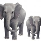 Mommy and Baby Elephant Mural Pieces