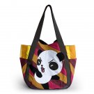 Kung Fu Panda Hand-appliqued 100% Cotton Fabric Art Shoulder Tote Bag / Shopper Bag