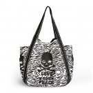 Love and Peace 100% Cotton Eco Canvas Shoulder Tote Bag / Shopper Bag / Multiple Pockets