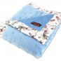 Dr. Seuss Cat in the Hat Blue Star Velour Blanket