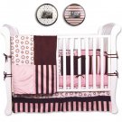 Bubblegum 4 Pc Crib Bedding Set w/ Free Frames!