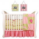 Juicie Fruit 4 Pc Crib Bedding Set w/ Free Frames!
