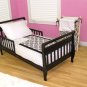 Versailles Black/White Toddler Bedding