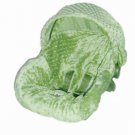 Sage Minky Dots Infant Car Seat Cover