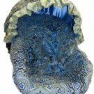 Blue Paisley Cord Infant Car Seat Cover