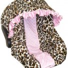 Custom Leopard Infant Carseat Cover