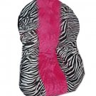 Custom Toddler Minky and Zebra Print Infant Car Seat