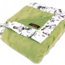 Dr. Seuss Cat in the Hat Green Star Velour Blanket
