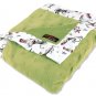 Dr. Seuss Cat in the Hat Green Star Velour Blanket