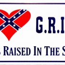 I ♥ GRITS Girls Raised in the South sign License Plate★