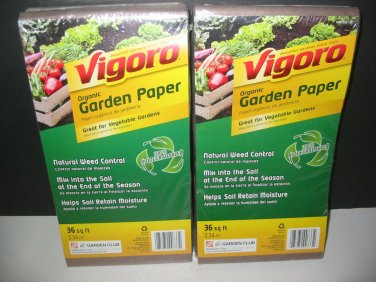2 Pk 36 Sq Ft 72 Vigoro Organic Garden Paper Raised Bed Barrier
