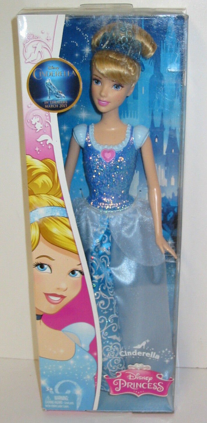 Mattel Barbie Disney Sparkle Princess CINDERELLA Doll 2015 Discontinued ...