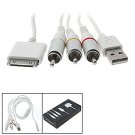 127.6cm USB Charging AV Cable for iPod Nano Touch iPhone 3G
