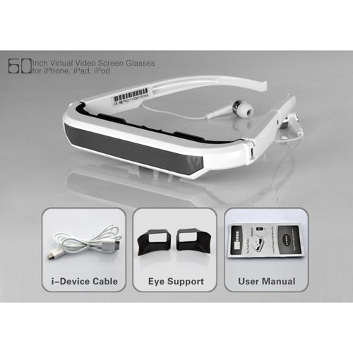 iWear 60" Virtual Screen Eyewear iPad iPhone iPod Video Glasses
