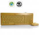 Natural Bamboo USB Keyboard and Mouse Kit