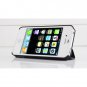 Guoer iPhone 4 4S Mini Smart Cover - Plastic Case + Magnetic Surface Stand - Black