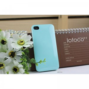 AIFENGWO Bubble Pack Smarthings Cover - iPhone 4 4S Smartgrip Card Case - Blue