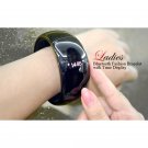 Call ID / Time Display Bluetooth Bracelet with Call/Distance Vibration - Black
