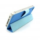 Guoer iPhone 4 4S Mini Smart Case 2GEN - Magnetic Surface Protective Shell - Blue