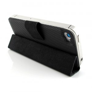 Guoer iPhone 4 4S Mini Smart Case 2GEN - Magnetic Surface Protective Shell - Black