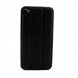 Guoer 3GEN iPhone 4 / 4S Metal Boundless Back Case - Mini Smart Cover with Magnetic Stand - Black