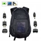 Solar Powered Backpack - 2200mAh External Battery Charger for iPhone Smartphone