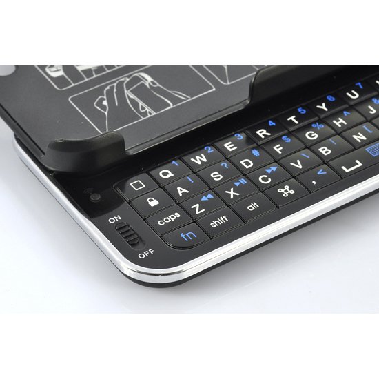 Wireless Bluetooth Sliding QWERTY Keyboard Case For iPhone 5