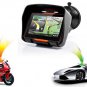 Rage Waterproof Motorcycle GPS - 4.3 Inch Win CE 6.0 Portable GPS Navigator