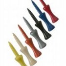 100  3 1/4" step down golf tees - Assorted Colors