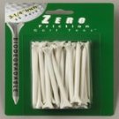70   3 1/4"  Zero Friction golf tees  -  White