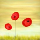 Poppy Sunset- 8x10 Printable Wall Art- Download and Print