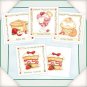 Flower-Soft ~Yummy Recipes~ 8 Cards/4 Designs !!CUTE!!