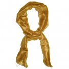 Thai Silk Scarf Golden Brown Color Med Size