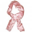 Thai Silk Scarf Light Pink Color Med Size