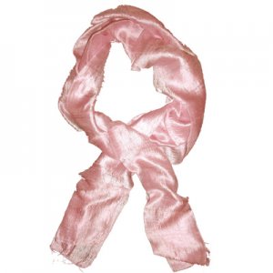 Thai Silk Scarf Light Pink Color Med Size