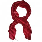 Thai Silk Scarf Red Color Medium Size