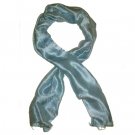 Thai Silk Scarf Light Blue Color Medium Size