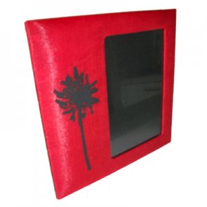 Thai Silk Picture Frame Red Colour Med Size