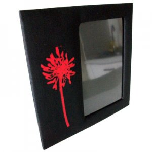 Thai Silk Picture Frame Black Colour Med Size