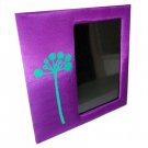 Thai Silk Picture Frame Purple Colour Med Size