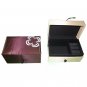Thai Silk Jewelry Box Brown Colour Med Size