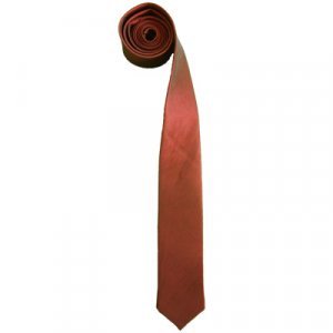 Thai Silk Skinny Necktie Dark Red Color