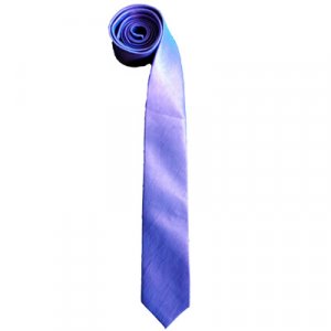 Thai Silk Skinny Necktie Mid Purple Color