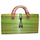 Ladies Oriental Style Purse Bag Green Color