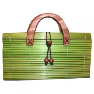 Ladies Oriental Style Purse Bag Green Color