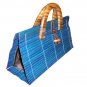 Ladies Oriental Style Purse Bag Blue Color