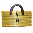 Ladies Oriental Style Purse Bag Yellow Color