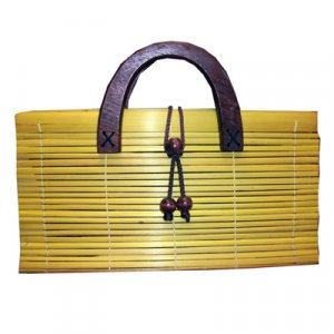 Ladies Oriental Style Purse Bag Yellow Color