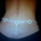 Rhineatone Heart  Low back Chain