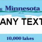 Personalized License Plate, for Kids Ride On Cars, Kids Bikes, Rooms, Lockers, Etc., Minnesota